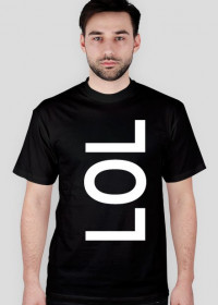 Czarna męska koszulka "LOL"