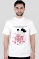 the white stripes are bleeding tshirt męski
