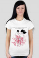 the white stripes are bleeding tshirt damski