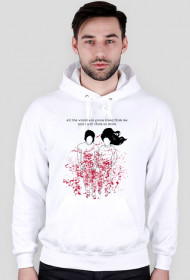 the white stripes are bleeding hoodie