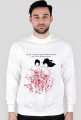 the white stripes are bleeding bluza