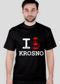 Koszulka I love Krosno - lampa, ciemna