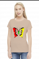 Koszulka damska (barwny motyl)