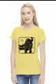 Koszulka damska (czarny kot)