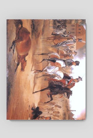 Napoleon z Poniatowskim pod Lipskiem Podkładka pod mysz