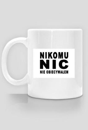 Kubek z napisem