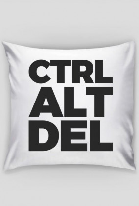 Poduszka CTRL ALT DEL - CTRL ALT DEL - śmieszne gadżety dla informatyków - dziwneumniedziala.com