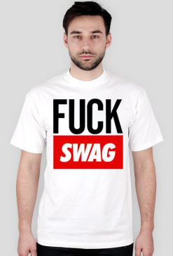 Koszulka biała fuck #swag
