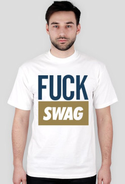 Koszulka biała fuck #swag