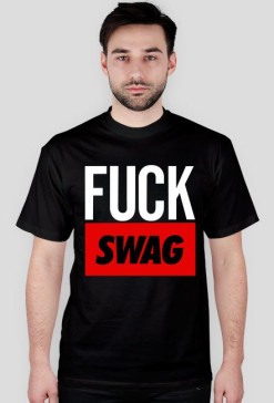 Koszulka czarna fuck #swag