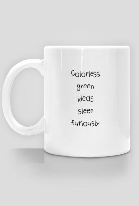 Colorless green ideas kubek