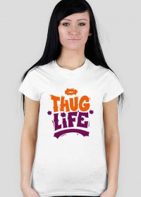 thug life ladies orange