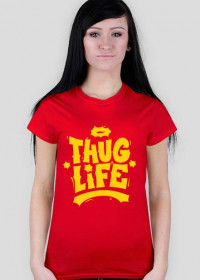 thug life lejdi in red