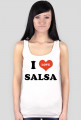 I Love SALSA - koszulka damska biała