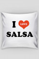 I Love SALSA - poduszka biała