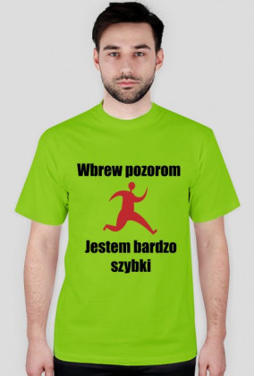 Jestem bardzo szybki - Koszulka Męska