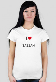 Koszulka damska I ♥ SASZAN