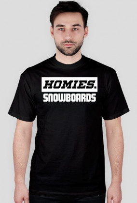 T-shirt HOMIES. SNOWBOARDS blk