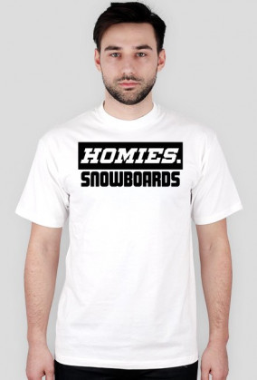 T-shirt HOMIES. SNOWBOARDS wht