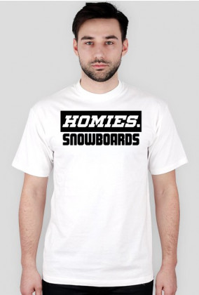 T-shirt HOMIES. SNOWBOARDS wht