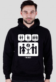 Bluza męska z kapturem - GOOD BETTER BEST