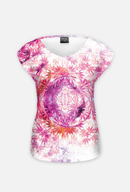 Ganja Girl v2 pink - koszulka damska