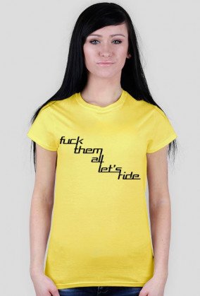 4Biegi prezentuje tshirt - Fuck them all lets ride [BLACK]