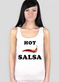 Hot Salsa - damska biała ramionka