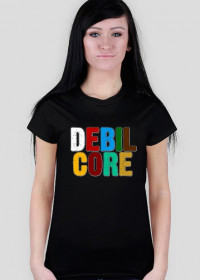 Koszulka Debilcore damska - czarna
