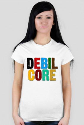 Koszulka Debilcore damska - biała