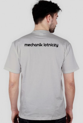 koszulka męska szara mechanik lotniczy