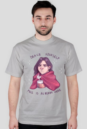 Męska Fall Is Already Here Szara