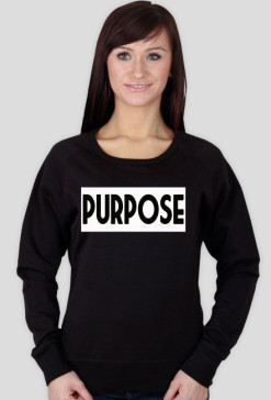 Bluza z napisem Purpose