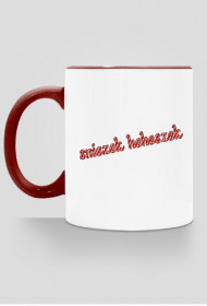 kubek z świątecznym motywem