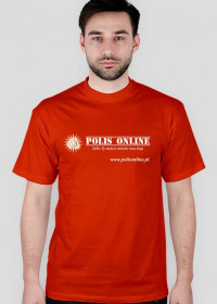 Koszulka Polis Online z krótkim rękawkiem.