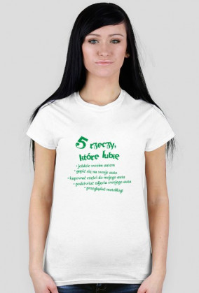 4Biegi prezentuje tshirt - 5 Rzeczy które lubię [GREEN]