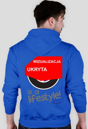 Bluza z kapturem "BMW - is a lifestyle" wszystkie kolory (TYL)