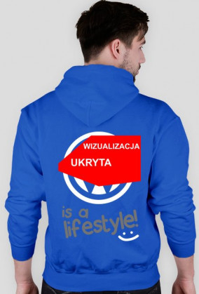 Bluza z kapturem "VAG - is a lifestyle" wszystkie kolory (TYL)