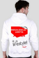 Bluza z kapturem "Audi - is a lifestyle" wszystkie kolory (TYL)
