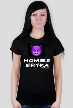 Czarna Damska koszulka OH YEA