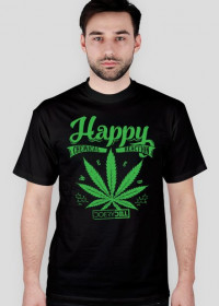 Koszulka z liściem marihuany