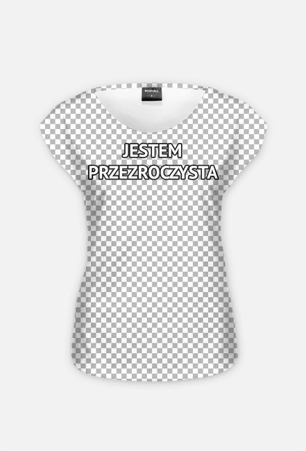 koszulka damska jestem przezroczysta