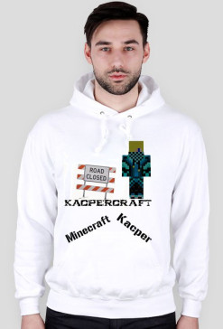 Bluza Biała Z Kapturem (KacperCraft)