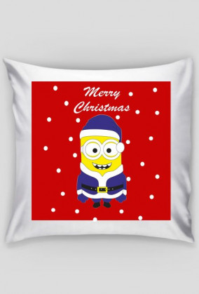 Poszewka na poduszkę "Minionek świąteczny"