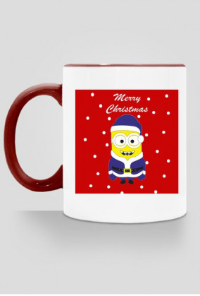 Kubek z nadrukiem "Minionek świąteczny"