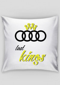 Poszewka na jasia "Audi last kings" biala