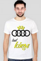Koszulka SLIM FIT "Audi last kings" biala (przod)