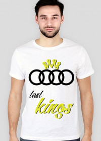 Koszulka SLIM FIT "Audi last kings" biala (przod)