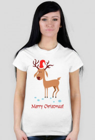 Koszulka damska z reniferem