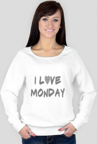 Bluza (długi rękaw, damska) "I love Monday"
